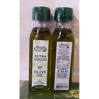 น้ำมันมะกอกบริสุทธิ์ขนาดพกพา Extra virgin olive oil  ตรา Noah Gourmet ขนาด 100ml