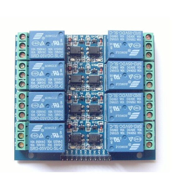 บอร์ดรีเล 8, 16 ช่อง input 5V Relay Board Module Arduino output 10A 220V