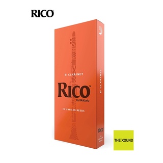 RICO Bb Clarinet Reeds Box of 25 Reeds ลิ้นบีแฟลตคลาริเน็ต