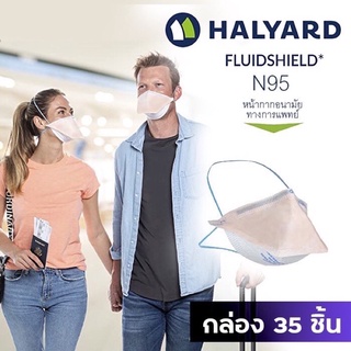 HALYARD  หน้ากากอนามัยการแพทย์  Surgical N95 Respirator Mask Made in USA 35/BOX