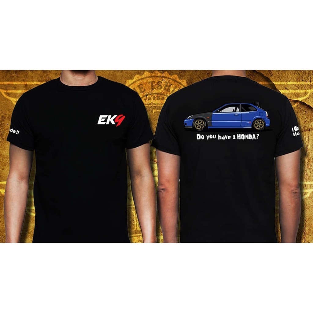 Honda Civic EK EK9 TYPE R Limited *D4 (เสื้อยืดสีดํา)