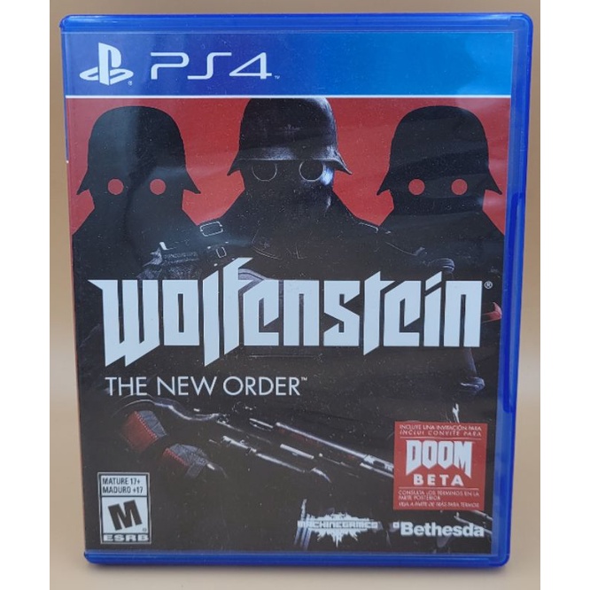 (มือสอง) มือ2 เกม ps4 : Wolfenstein : The New Order โซน1 แผ่นสวย #Ps4 #game #playstation4