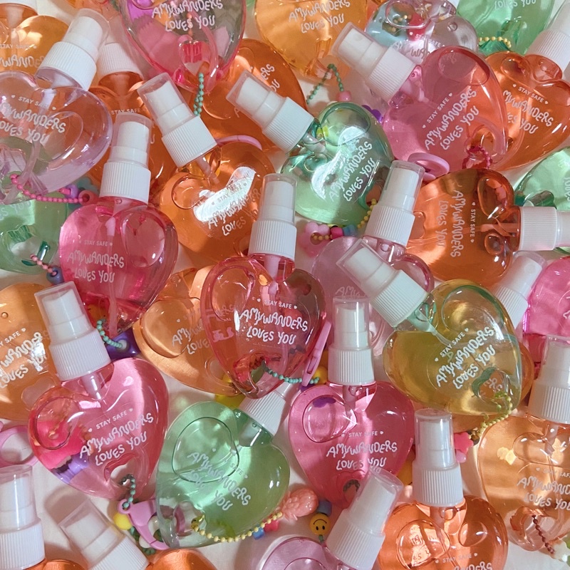 Amywanders สเปรย์แอลกอฮอล์ 75% กลิ่นผลไม้ สูตรถนอมผิว🍇🍓🍑🍈 [ ลูกค้าใหม่ 1.- ]