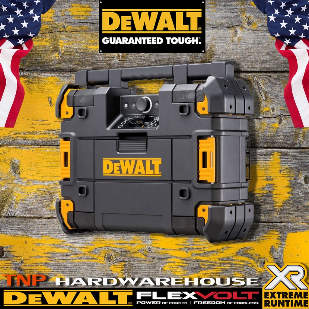 DEWALT มิวสิคชาร์ตเจอร์ กล่องเครื่องมือ ลำโพงบลูทูธ รุ่น DWST17510 สินค้านำเข้าUSA ของแท้100%