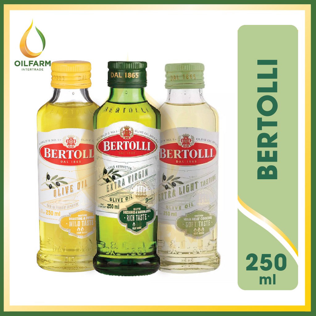 7.7 ลด50rtolli น้ำมันมะกอก เบอร์ทอลลี 250 ml (Classico/Extra Light/Extra Virgin/Keto/ทำอาหาร/น้ำสลัด) Classico ส่งฟรีทั้งร้าน เฉพาะเดือนนี้