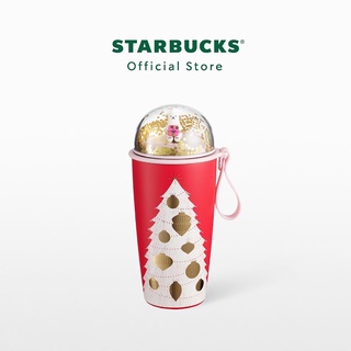 Starbucks Stainless Steel Glittering Holiday Tumbler 12oz. ทัมเบลอร์สตาร์บัคส์สแตนเลสสตีล ขนาด 12ออนซ์