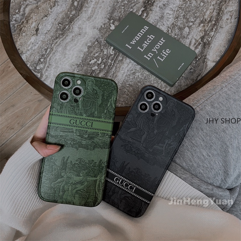 Luxury Retro Matte Soft Silicone Phone Case for IPhone 11 12 Pro Max XS X XR Max 7 8 Plus SE 2020 Straight Edge Cases Cover #8