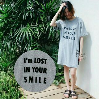 IM LOST Cotton Dress (Grey)