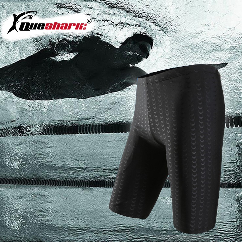 Queshark กางเกงว่ายน้ำไซส์ L-4XL กางเกงบ็อกเซอร์ผู้ชายกางเกงว่ายน้ำมืออาชีพ FF169