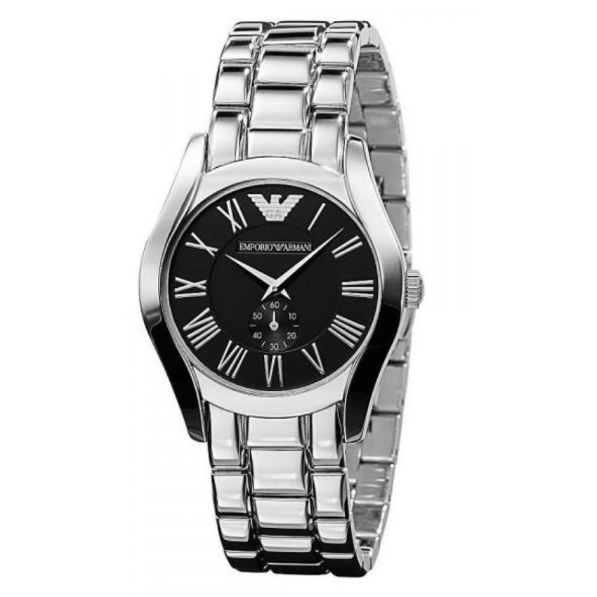 Emporio Armani นาฬิกาข้อมือผู้หญิง Silver/Black สายสแตนเลส รุ่นAR0681