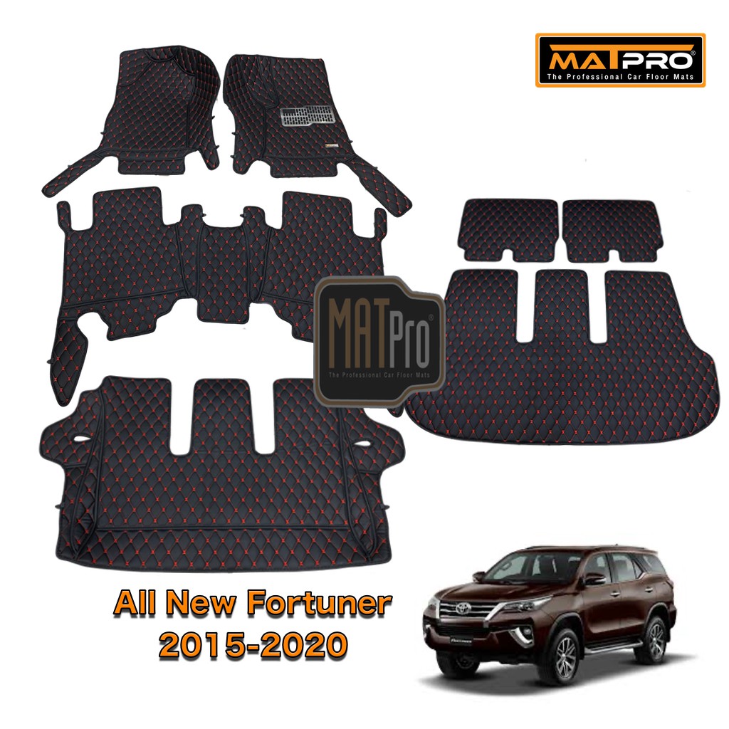MatPro พรมปูพื้นเข้ารูป 5D 6D Premium Fitted Leather Car Mats สำหรับรถรุ่น ALL NEW FORTUNER 2015-202
