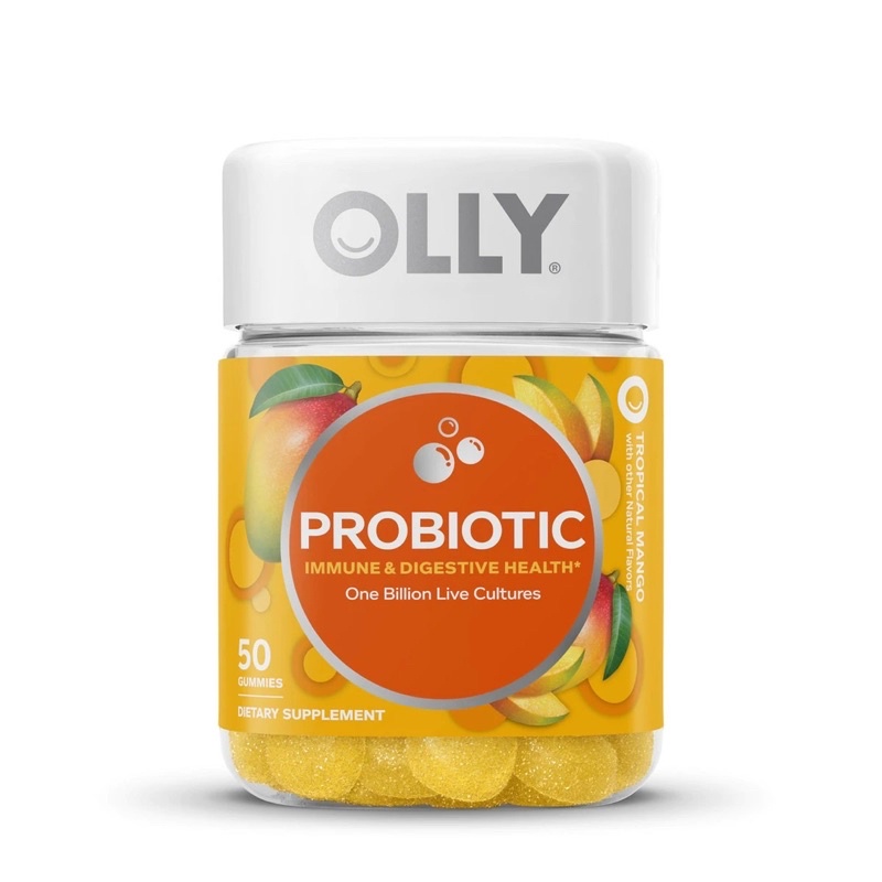 💯ของแท้💯 โพรไบโอติกชนิดกัมมี่สำหรับผู้ใหญ่ OLLY PROBIOTIC Immune & Digestive Health Gummies