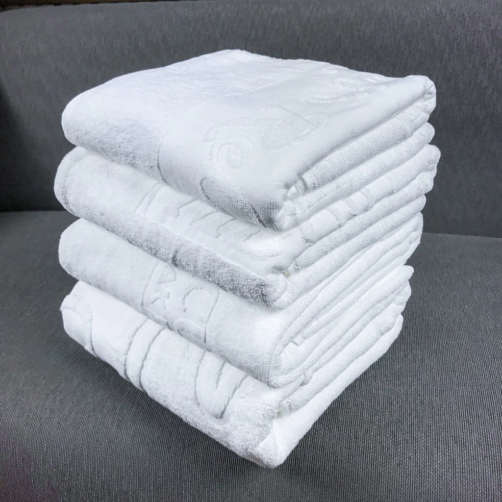 (ลดราคา) ผ้าเช็ดตัวสีขาว ผ้าขนหนูแบบโรงแรม ทำจาก Cotton 100% ผ้าหลุดQc 30”x60” นิ้ว By Satien Shop thumbnail 7