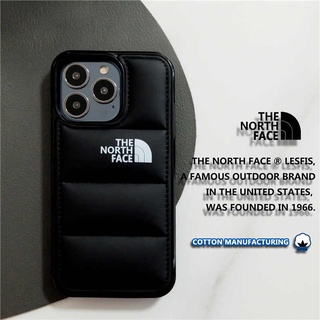 【The North Face】เคสโทรศัพท์มือถือ แบบนิ่ม ลายขนนก 3D กันกระแทก สําหรับ iPhone 14 Pro Max 14 Plus iPhone 11 12 13 Pro Max 7plus 8plus X XR XS Max