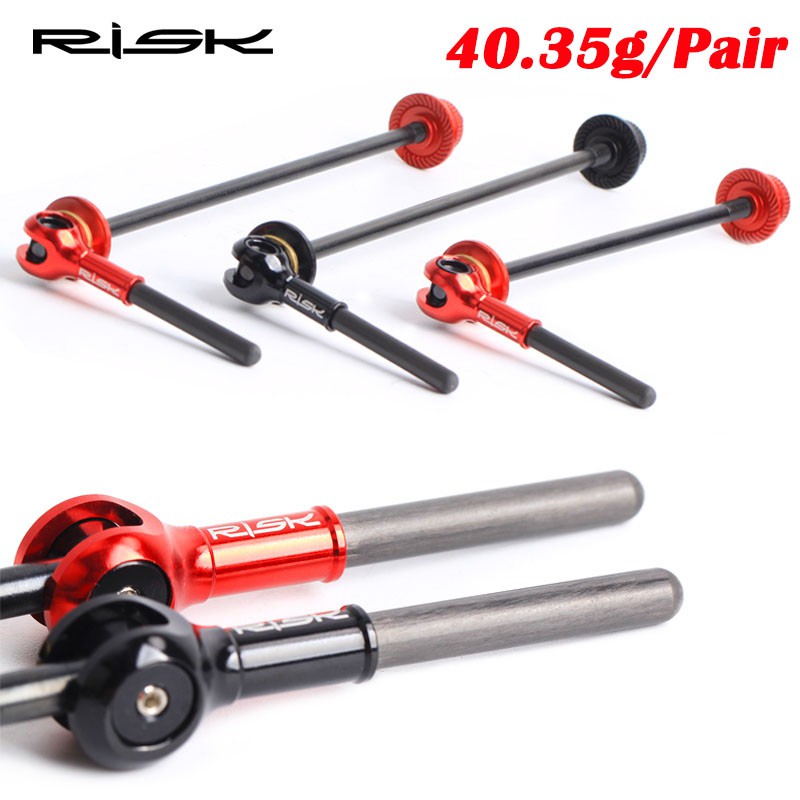 40.35 กรัม/คู่ Ultralight ไทเทเนียม TI QR จักรยานเสือหมอบ Quick Release Skewer คันโยกจักรยานขี่จักรยาน Hub Quick Release