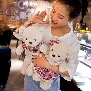 ตุ๊กตาหมีเท็ดดี้ เท้าจุด ขนาด40cm ตุ๊กตาน่ารัก ตุ๊กตานุ่มนิ่ม ของขวัญวันเกิด Teddy bear with speckled feet birthday gift