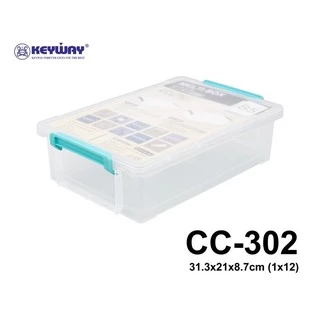 กล่องพลาสติกอเนกประสงค์พร้อมหูล็อค ใส่กระดาษ B5 รุ่น CC-302 (สามารถซ้อนกันได้)