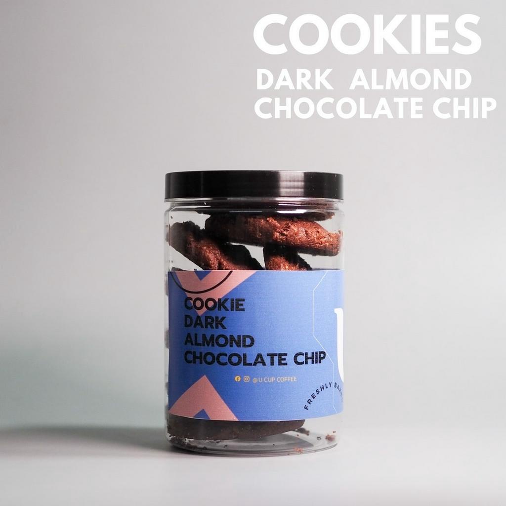 U Cup Coffee - Homemade คุกกี้ดาร์กชอคโกเเลตอัลมอนด์ Cookie Dark Almond Chocolate Chip (อบใหม่ทุกออเ