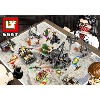 ProudNada Toys ตัวต่อเลโก้ทหาร LY PUBG BATTLEGROLIDS 86-101 PCS 86211A-D