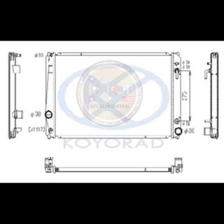 แผงหม้อน้ำ KOYORAD (หม้อน้ำ KOYORAD (AT) ALPHARD 3.5 ปี 09-16