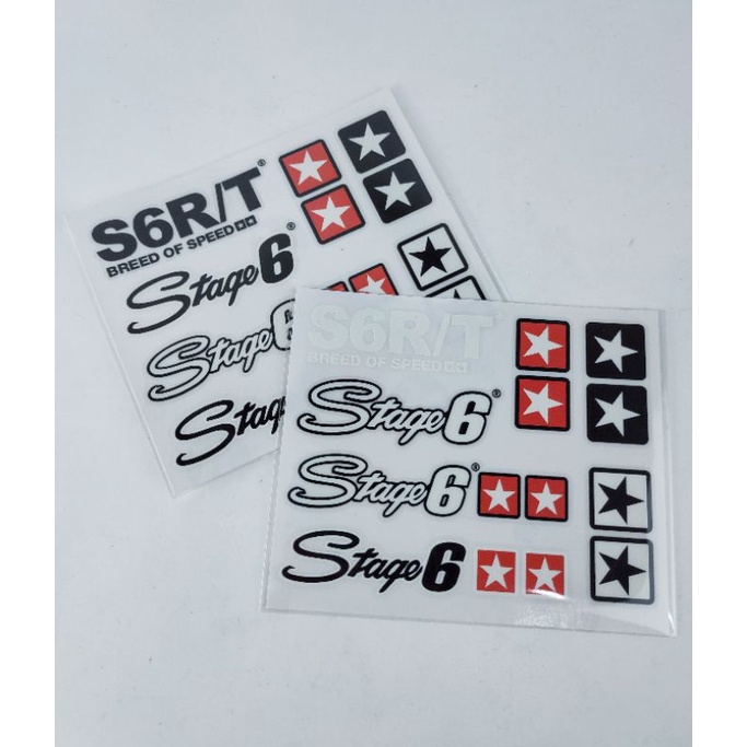 sticker stage6 พื้นใส ติดได้ทุกสี