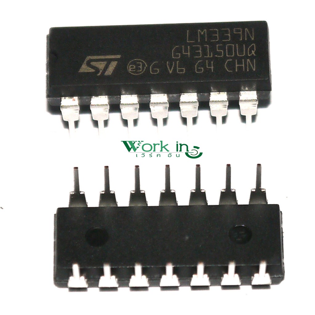 LM339N  Low Power IC Quad Comparators Op Amp  IC LM339 จำนวน 1 ตัว
