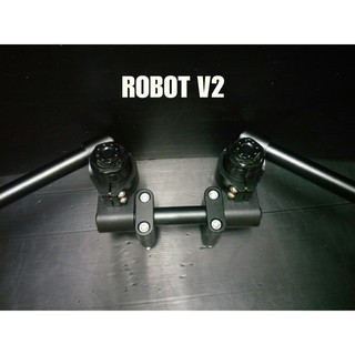 ** สินค้าพร้อมส่ง*เก็บเงินปลายทาง**แฮนด์แต่ง ROBOT V .2 NO.3 สีดำ