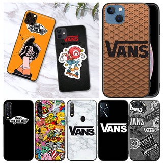 เคสโทรศัพท์มือถือแบบนิ่ม ลาย Vans สีดํา สําหรับ Realme C2 C3 C12 C15 C11 2020 C11 2021