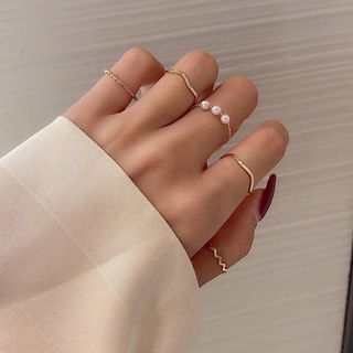 Set golden ring (5pieces)✨