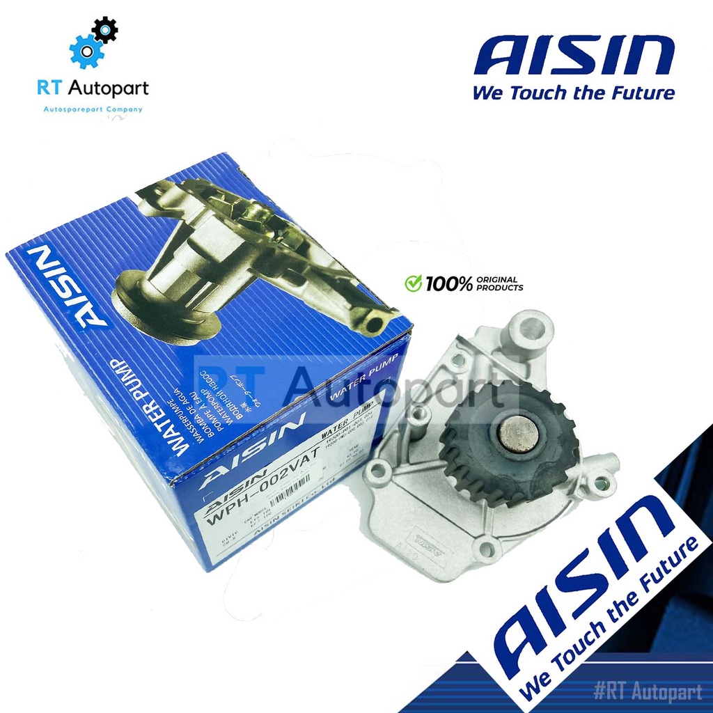 Aisin ปั๊มน้ำ Honda Civic EG 92-95 เครื่องคาบิว D15B / ปั้มน้ำ 19200-P01-003 / WPH002VAT