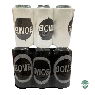 ด้ายเย็บเบอร์40/2 ขาวออฟไวท์ / ดำ ( 6 หลอด 95 บาท ) ของพร้อมส่ง ตรา BOMB
