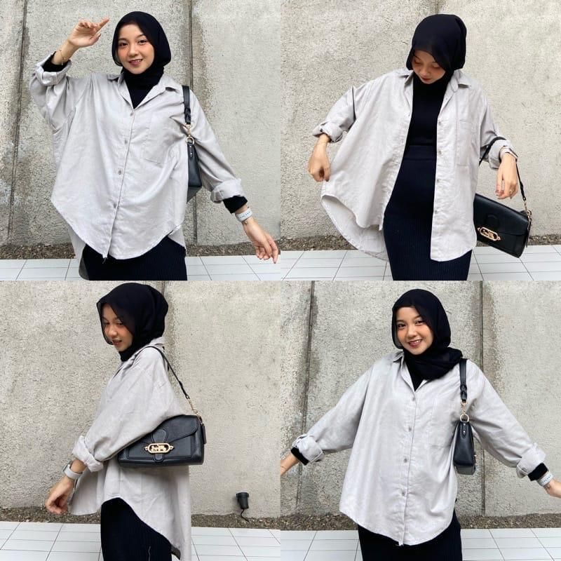 Kemeja เสื้อเชิ้ตผู้หญิง Oversize OLIVIA LINEN / OLIVIA SHIRT FORMAL SHIRT CASUAL SHIRT