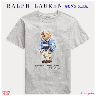 RALPH LAUREN PREPPY BEAR COTTON JERSEY TEE ( BOYS SIZE 8-20 YEARS )