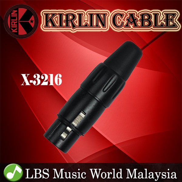 Kirlin X-3216 XLR ขั้วต่อหญิงไมโครโฟนอะแดปเตอร์ไมโครโฟนเดี่ยว