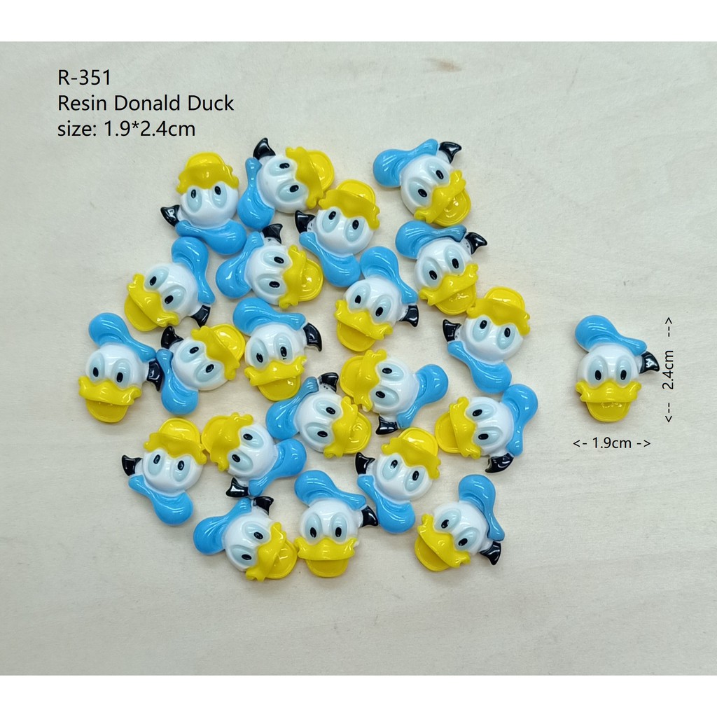 R351 - เรซิ่นโดนัลด์ดั๊ก 1.9*2.4ซม