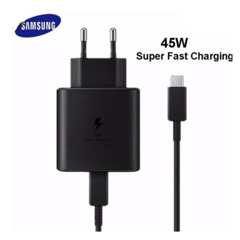 Samsung super fast charger 45watt 45w type c to type c fullset original cable adapter