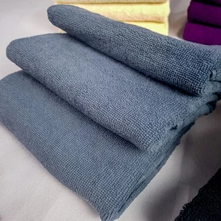 [ซื้อครบ 1,500 แถม! ผ้าเช็ดมือ 1 ผืน*]ผ้าเช็ดผม 15”x30” คละหลายสี ผ้าหลุด QC น้ำหนัก 3.5 - 4 ปอนด์
