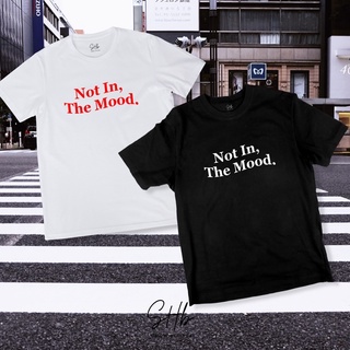 เสื้อยืดผ้าฝ้ายพิมพ์ลายแฟชั่นsherbettee|เสื้อยืด not in the mood