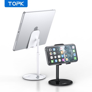 TOPK Universal Phone Holder Stand Desk Adjustable Tablet Holder Stand Mount Support Tablet Cell Pad Stand