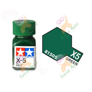 สีสูตรน้ำมัน Tamiya Enamel X5 Green 10ml