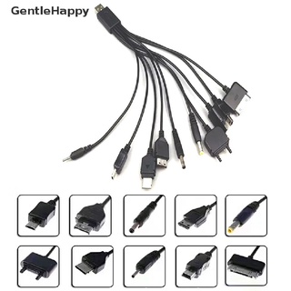 Gentlehappy 10 in 1 สายชาร์จ USB อเนกประสงค์ สําหรับ Motorola Samsung LG Data Cable