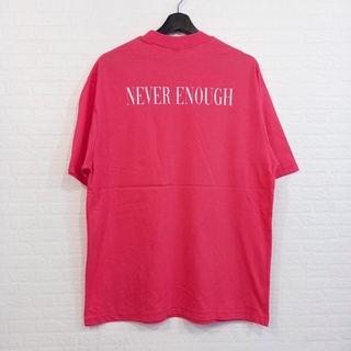 AVANDA_OFFICIAL - เสื้อยืดคอกลม สกรีนลาย NEVER ENOUGH ทรงโอเวอร์ไซส์ ลายใหม่