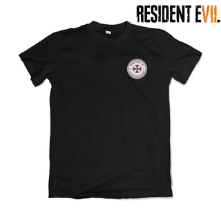 เสื้อยืดคอกลมเสื้อยืด พิมพ์ลายโลโก้เกม Resident Evil 1066S-4XL