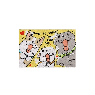 [MT02-00000002] พรมเช็ดเท้า พรมดักฝุ่น ลาย My Dog Are รุ่นหมาจิ๋ว ขนาด 40x60 ซม (Mattii x หมาจ๋า)