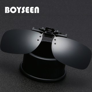 BOYSEEN แว่นกันแดด Polarized แว่นกันแดดคลิปขับรถป้องกันวิสัยทัศน์ป้องกันรังสี UVA Shade 203