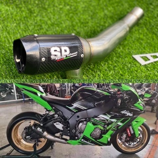 ZX10R slip on ขนาด3นิ้วไส้สูตร พร้อมปลายเพียวคาบ่อน