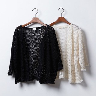 (สินค้าพร้อมส่งค่ะ) เสื้อแฟชั่นเกาหลี Cardigan ผ้า knit