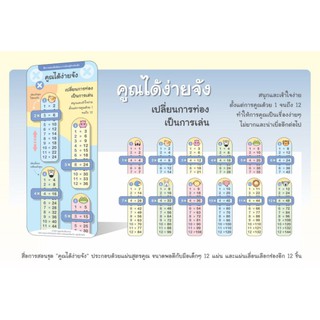 ไม้บรรทัดสอนสูตรคูณ  “คูณได้ง่ายจัง”🎯