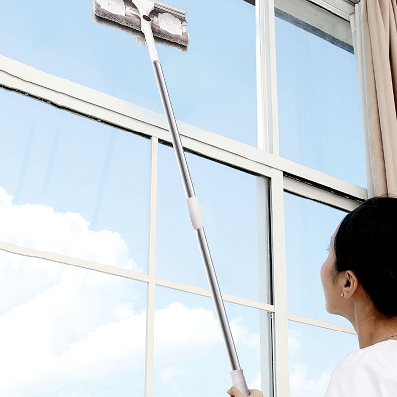 Stainless steel Long Handle cleaning brush Window Cleaner Glass