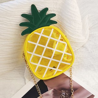 ♥พร้อมส่ง♥ Pineapple crossbody bag  กระเป๋าสะพายข้าง ลายสัปปะรดน่ารัก